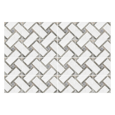 Naklejki samoprzylepne na kafelki Splot rombów w siatce