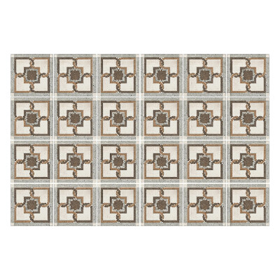 Okleina na płytki Geometryczne kwiaty w siatce