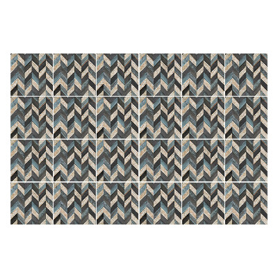 Okleina na płytki Zygzakowate linie w pionie