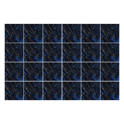 Naklejki na kafelki do kuchni Ciemny kobaltowy marmur