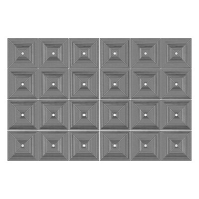 Naklejki na kafelki do kuchni Koncentryczne kwadraty