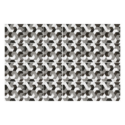 Naklejki samoprzylepne na kafelki Geometryczne figury w splotach