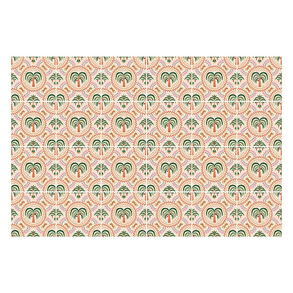 Naklejki samoprzylepne na kafelki Egzotyczny motyw palm