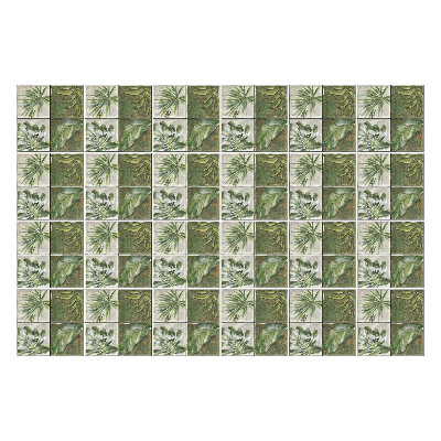 Okleina na płytki Liście na starych kaflach