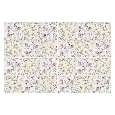 Naklejki samoprzylepne na kafelki Kwiatowy motyw z gałązkami