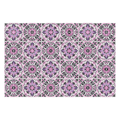 Naklejki samoprzylepne na kafelki Kwiatowe ornamenty w sieci