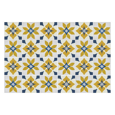 Naklejki na kafelki do kuchni Kwiatowe motywy w układzie