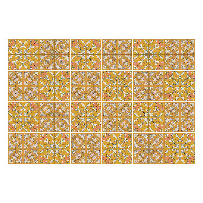 Naklejki samoprzylepne na kafelki Kwiatowe motywy w ramkach