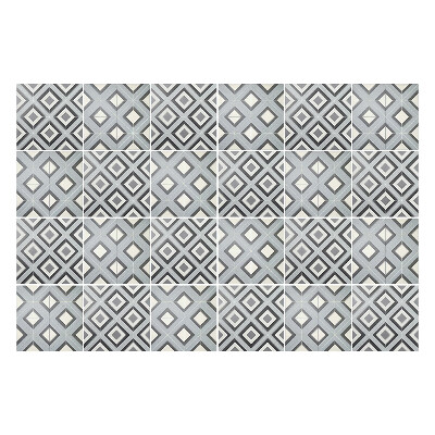 Naklejki samoprzylepne na kafelki Geometryczne romby w siatce