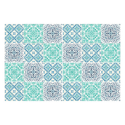 Naklejki samoprzylepne na kafelki Splecione ornamenty kwiatowe