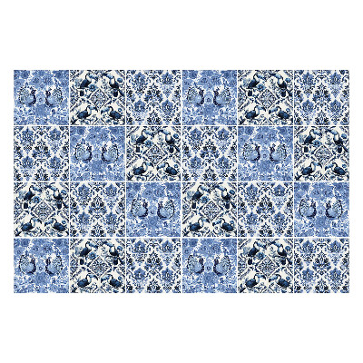 Naklejki na kafelki do kuchni Motyw kwiatów i ptaków