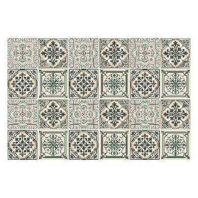 Naklejki samoprzylepne na kafelki Kwiatowe motywy w kaflach