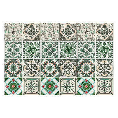 Naklejki na kafelki do kuchni Orientalne motywy kwiatowe