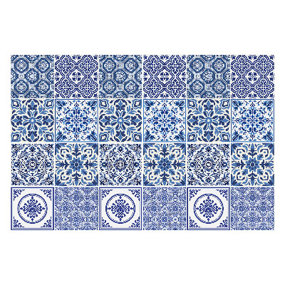 Naklejki samoprzylepne na kafelki Geometryczne motywy florystyczne