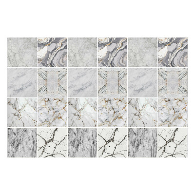 Naklejki samoprzylepne na kafelki Eleganckie marmurowe motywy