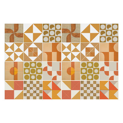 Naklejki na kafelki do kuchni Geometria w odcieniach