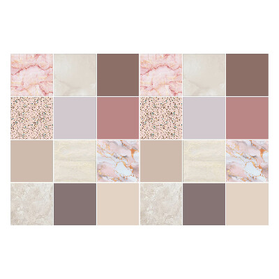 Okleina na płytki Mozaika z różnorodnymi teksturami