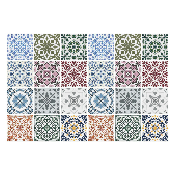 Okleina na płytki Kolorowa kompozycja kafli