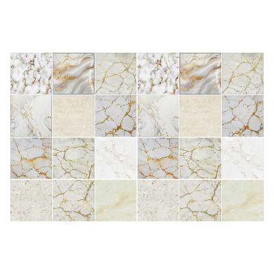 Okleina na płytki Elegancka mozaika marmurowa