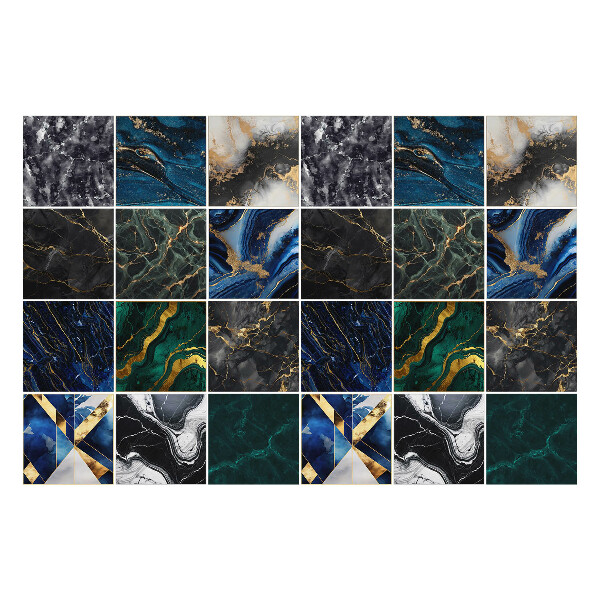 Naklejki samoprzylepne na kafelki Elegancka mozaika marmuru