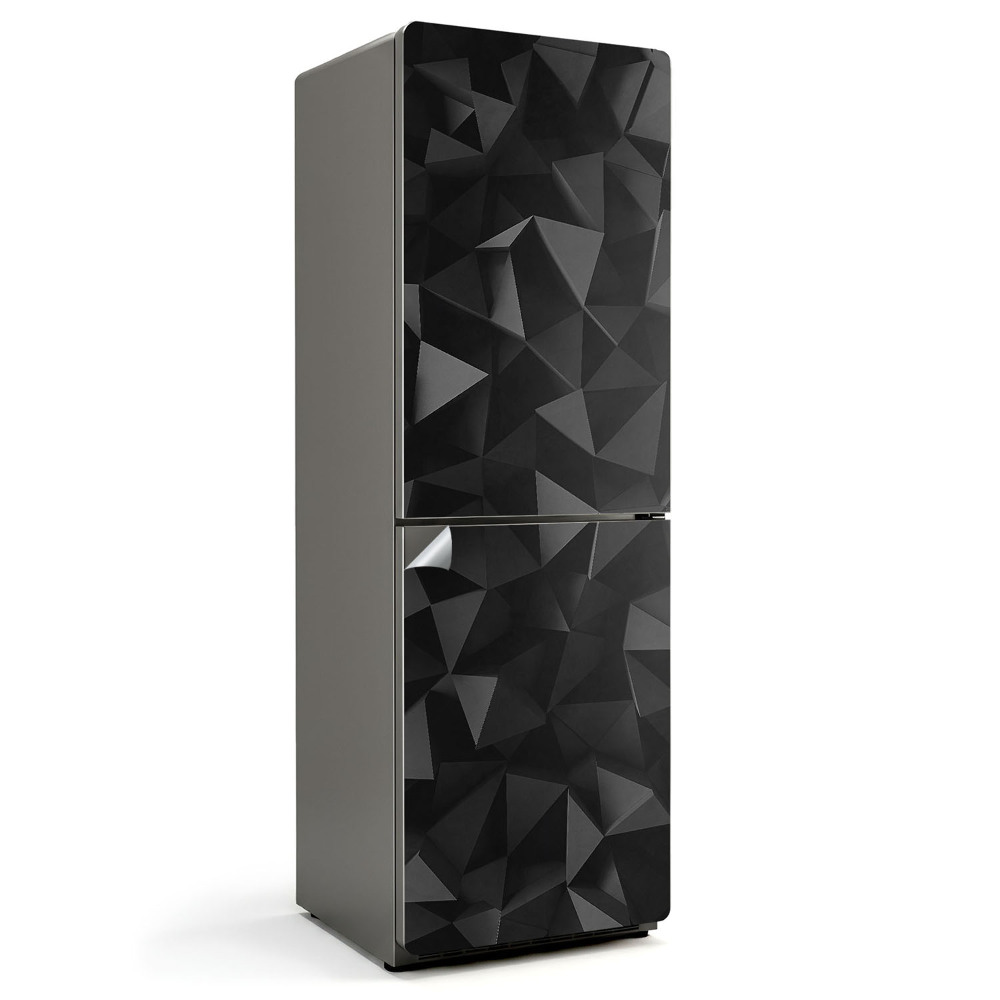 Naklejka tapeta na lodówkę Geometria trójwymiarowa
