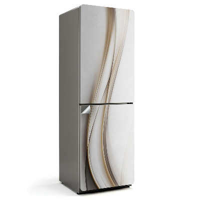 Samoprzylepna naklejka na lodówkę Fale abstrakcyjnych linii