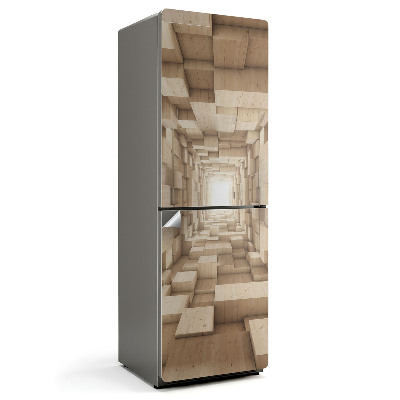 Okleina na lodówkę Konstrukcja drewnianych bloków