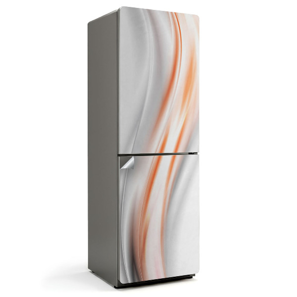 Naklejka tapeta na lodówkę Fale w delikatnych tonach