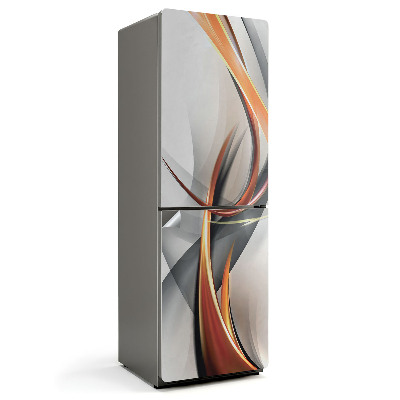 Samoprzylepna naklejka na lodówkę Dynamiczne fale wzorów