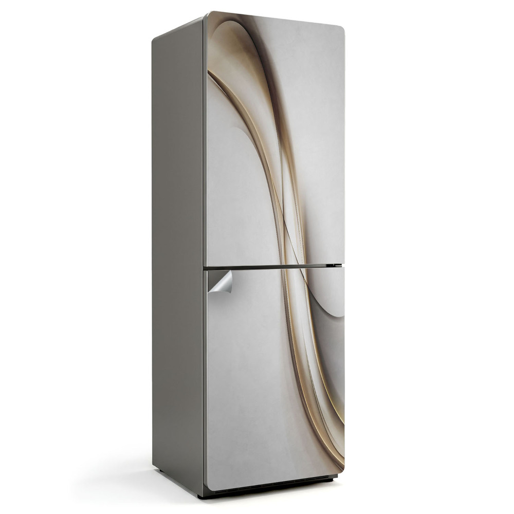 Naklejka na lodówkę Eleganckie faliste linie