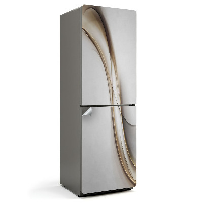 Naklejka na lodówkę Eleganckie faliste linie