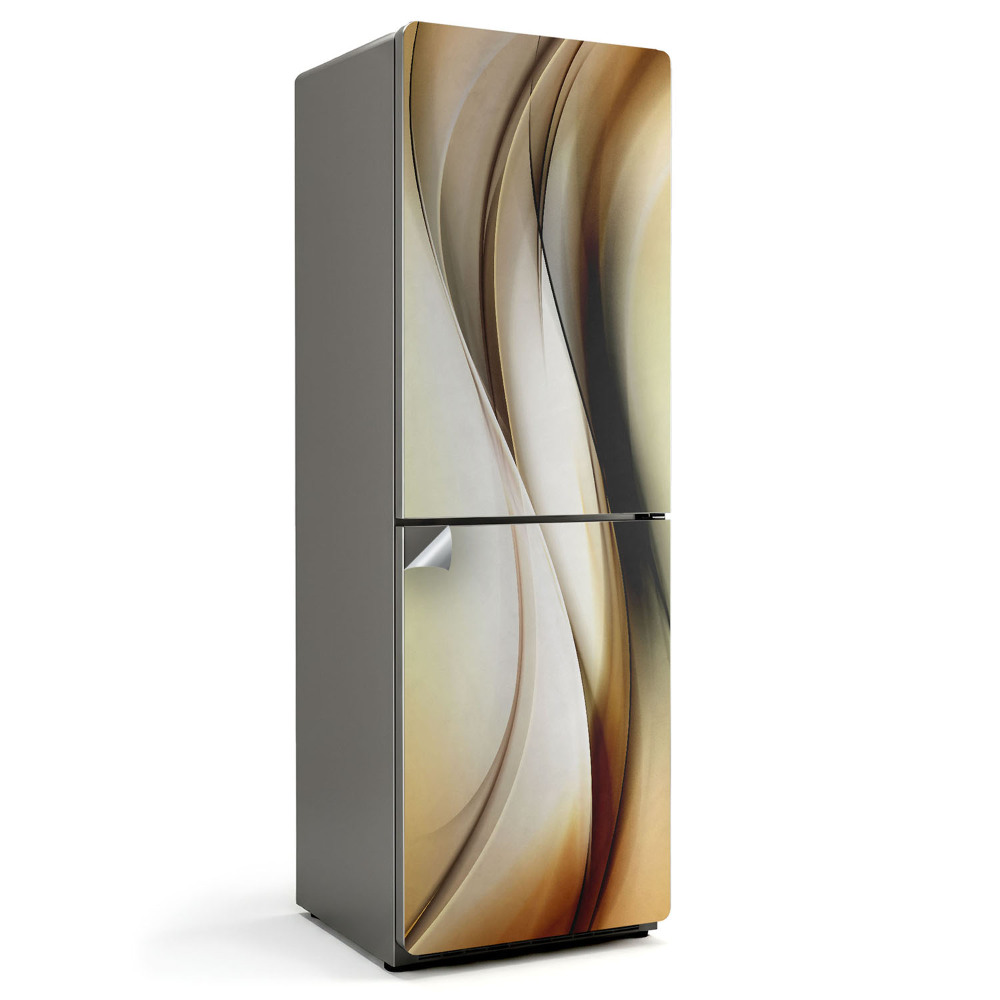 Samoprzylepna naklejka na lodówkę Abstrakcyjne fale wzoru