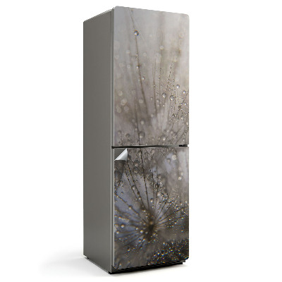 Naklejka na lodówkę Krople na delikatnych włoskach