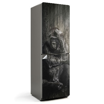 Samoprzylepna naklejka na lodówkę Goryl w zadumie