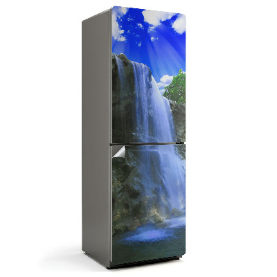 Naklejka tapeta na lodówkę Wodospad w naturze