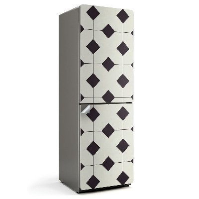 Okleina na lodówkę Geometria rombów w siatce