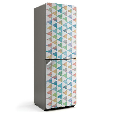 Naklejka na lodówkę Wzór geometrycznych trójkątów