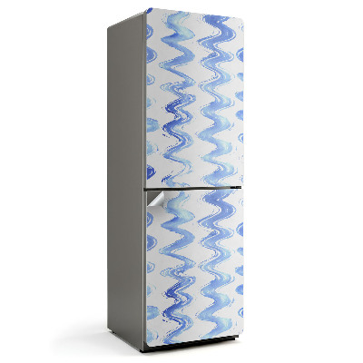 Naklejka na lodówkę Akwarelowe falowane smugi