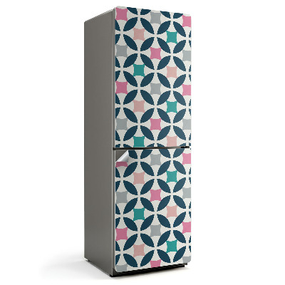 Samoprzylepna naklejka na lodówkę Geometryczny wzór z okręgami