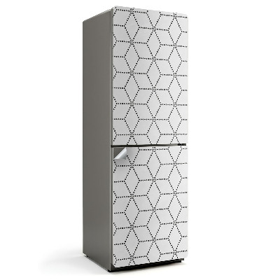 Samoprzylepna naklejka na lodówkę Wzór rombów w siatce