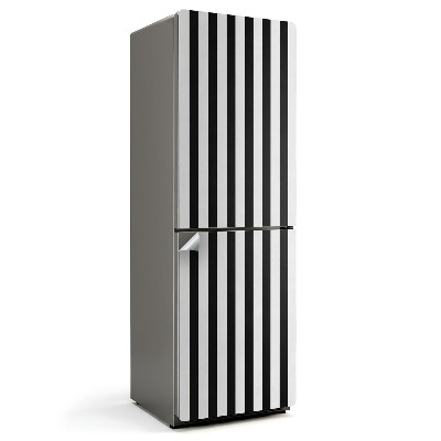 Naklejka tapeta na lodówkę Kontrastowe pionowe pasy