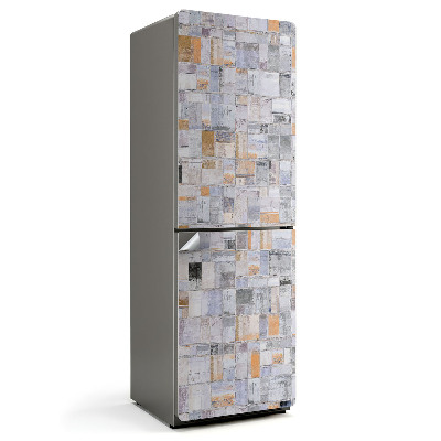 Samoprzylepna naklejka na lodówkę Mozaika prostokątów