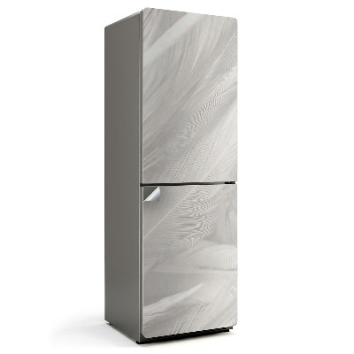 Naklejka tapeta na lodówkę Delikatne pióra w ruchu