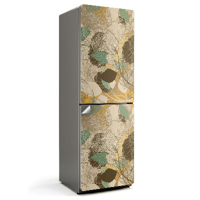 Naklejka tapeta na lodówkę Naturalne wzory roślinne