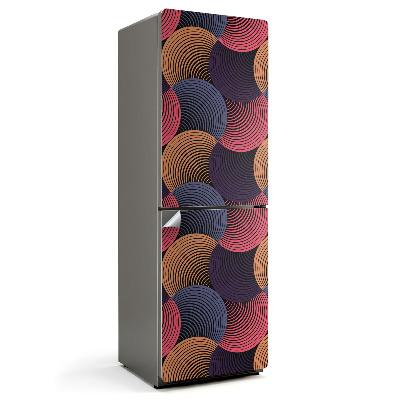 Okleina na lodówkę Fale z dynamicznymi liniami