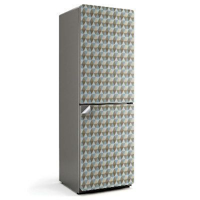 Samoprzylepna naklejka na lodówkę Wzór rombów w siatce