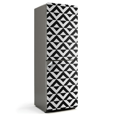 Samoprzylepna naklejka na lodówkę Wzór rombów w szeregach