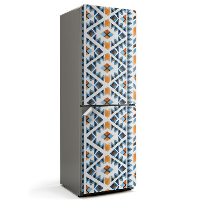 Okleina na lodówkę Wzór geometryczny z rombami