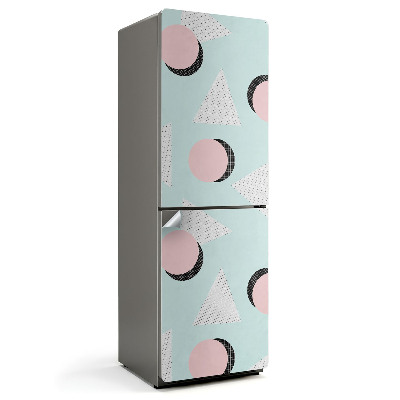 Naklejka tapeta na lodówkę Abstrakcyjne figury geometryczne