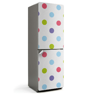 Samoprzylepna naklejka na lodówkę Wzór z kolorowymi kropkami